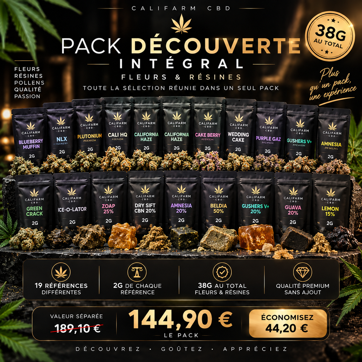 Pack Découverte fleurs & résines